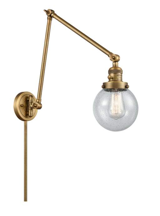 Innovations - 238-BB-G204-6 - One Light Swing Arm Lamp - Franklin Restoration - Brushed Brass