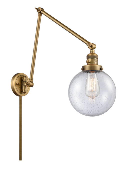 Innovations - 238-BB-G204-8 - One Light Swing Arm Lamp - Franklin Restoration - Brushed Brass