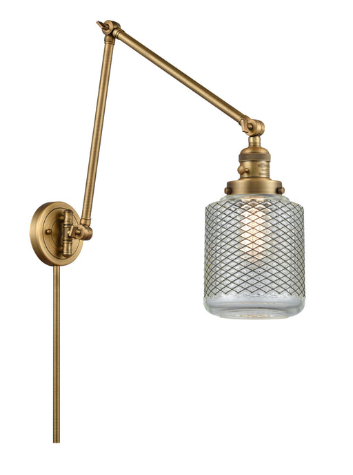 Innovations - 238-BB-G262 - One Light Swing Arm Lamp - Franklin Restoration - Brushed Brass