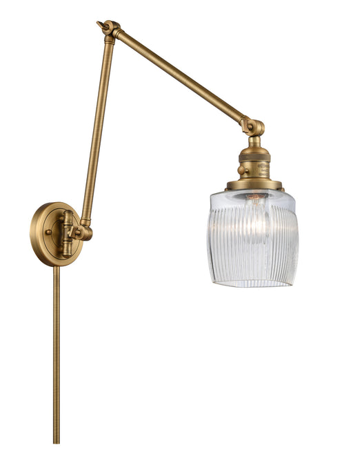 Innovations - 238-BB-G302 - One Light Swing Arm Lamp - Franklin Restoration - Brushed Brass