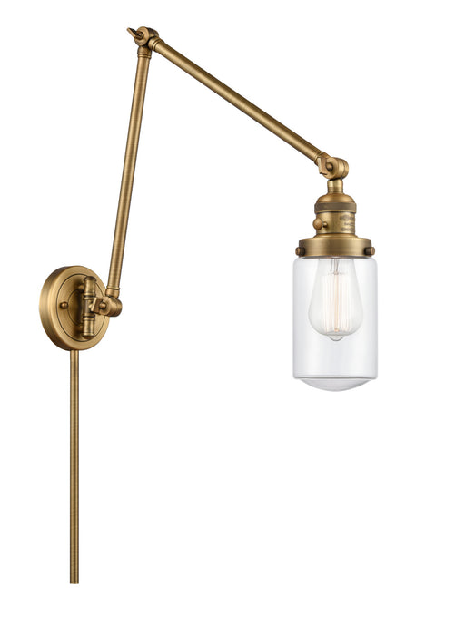 Innovations - 238-BB-G312-LED - LED Swing Arm Lamp - Franklin Restoration - Brushed Brass