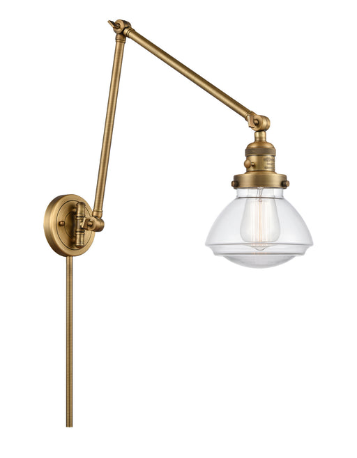 Innovations - 238-BB-G322 - One Light Swing Arm Lamp - Franklin Restoration - Brushed Brass