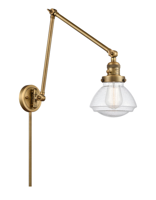 Innovations - 238-BB-G324 - One Light Swing Arm Lamp - Franklin Restoration - Brushed Brass