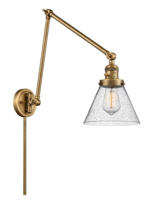 Innovations - 238-BB-G44 - One Light Swing Arm Lamp - Franklin Restoration - Brushed Brass