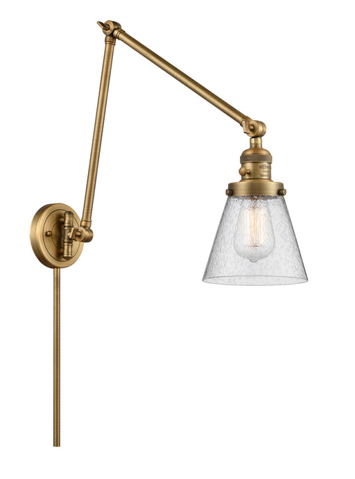 Innovations - 238-BB-G64 - One Light Swing Arm Lamp - Franklin Restoration - Brushed Brass