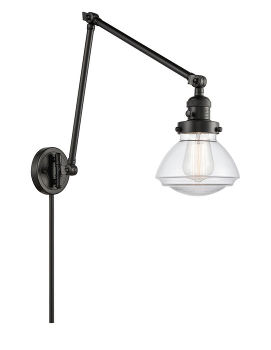 Innovations - 238-BK-G322 - One Light Swing Arm Lamp - Franklin Restoration - Matte Black
