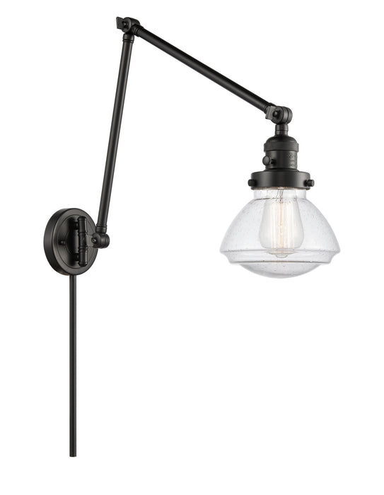 Innovations - 238-BK-G324 - One Light Swing Arm Lamp - Franklin Restoration - Matte Black