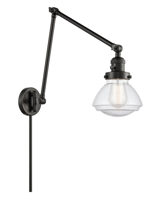 Innovations - 238-BK-G324-LED - LED Swing Arm Lamp - Franklin Restoration - Matte Black