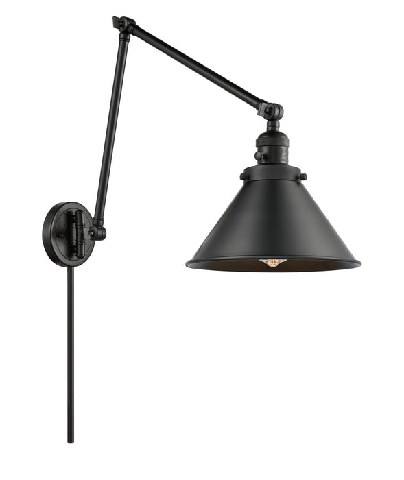 Innovations - 238-BK-M10-BK - One Light Swing Arm Lamp - Franklin Restoration - Matte Black