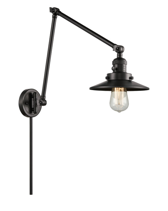 Innovations - 238-BK-M6 - One Light Swing Arm Lamp - Franklin Restoration - Matte Black