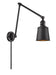 Innovations - 238-BK-M9-BK-LED - LED Swing Arm Lamp - Franklin Restoration - Matte Black