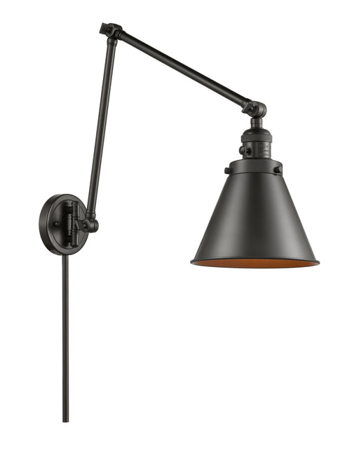 Innovations - 238-OB-M13-OB - One Light Swing Arm Lamp - Franklin Restoration - Oil Rubbed Bronze