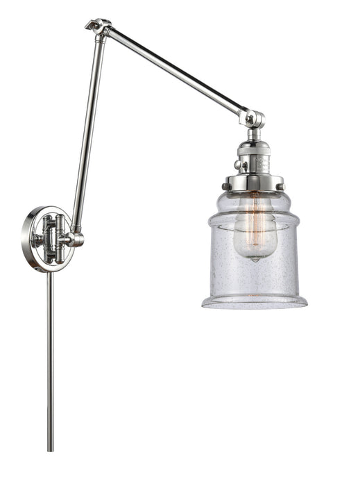 Innovations - 238-PC-G184 - One Light Swing Arm Lamp - Franklin Restoration - Polished Chrome