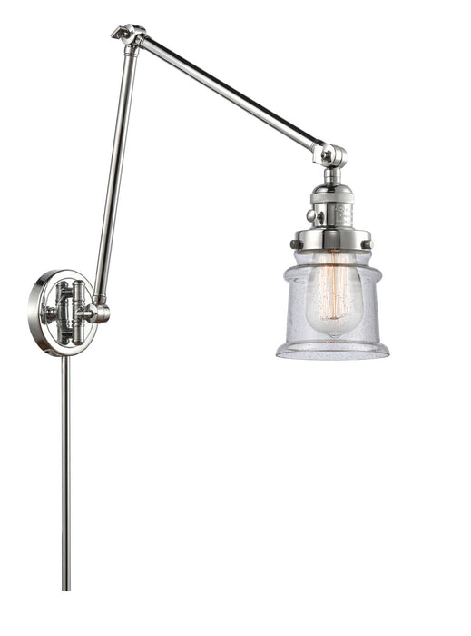 Innovations - 238-PC-G184S - One Light Swing Arm Lamp - Franklin Restoration - Polished Chrome