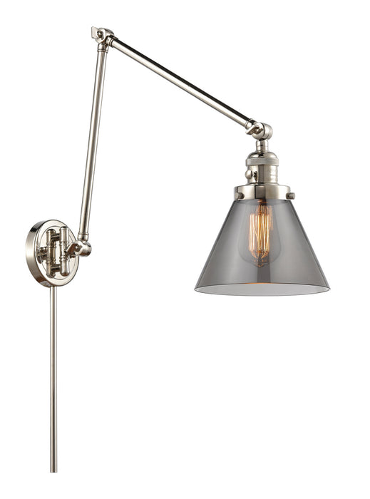 Innovations - 238-PN-G43 - One Light Swing Arm Lamp - Franklin Restoration - Polished Nickel