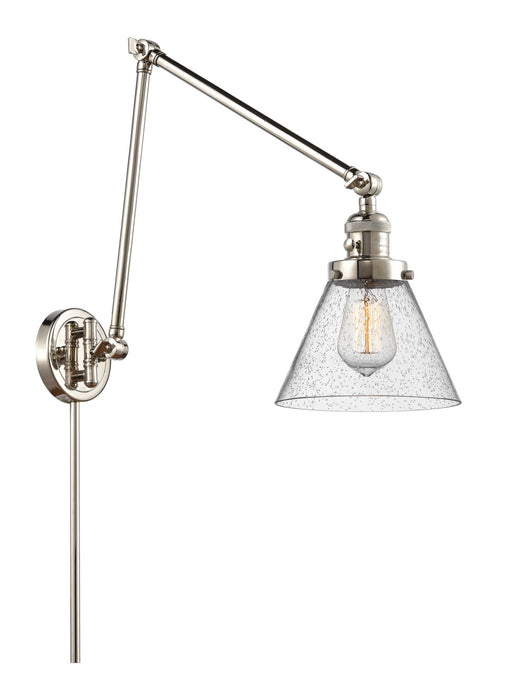 Innovations - 238-PN-G44 - One Light Swing Arm Lamp - Franklin Restoration - Polished Nickel