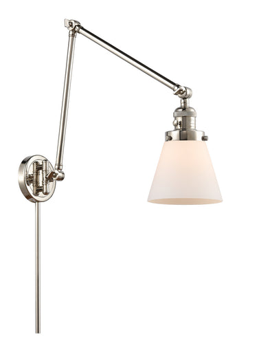 Franklin Restoration One Light Swing Arm Lamp Polished Nickel