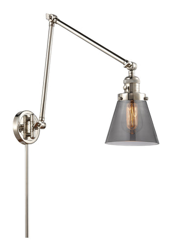 Franklin Restoration One Light Swing Arm Lamp Polished Nickel