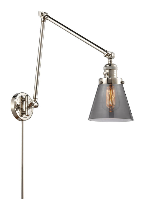 Innovations - 238-PN-G63 - One Light Swing Arm Lamp - Franklin Restoration - Polished Nickel