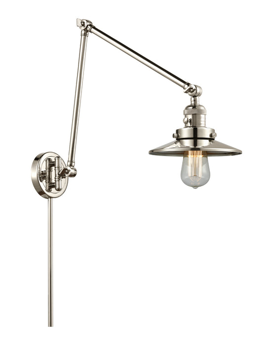 Innovations - 238-PN-M1 - One Light Swing Arm Lamp - Franklin Restoration - Polished Nickel