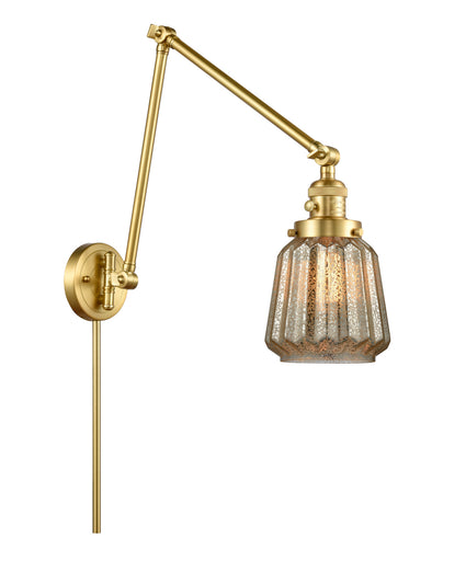 Franklin Restoration One Light Swing Arm Lamp Satin Gold