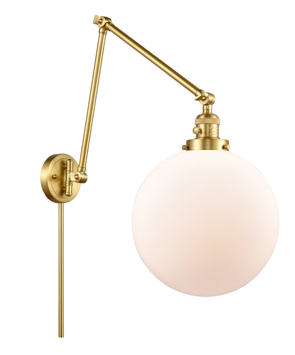 Innovations - 238-SG-G201-12 - One Light Swing Arm Lamp - Franklin Restoration - Satin Gold