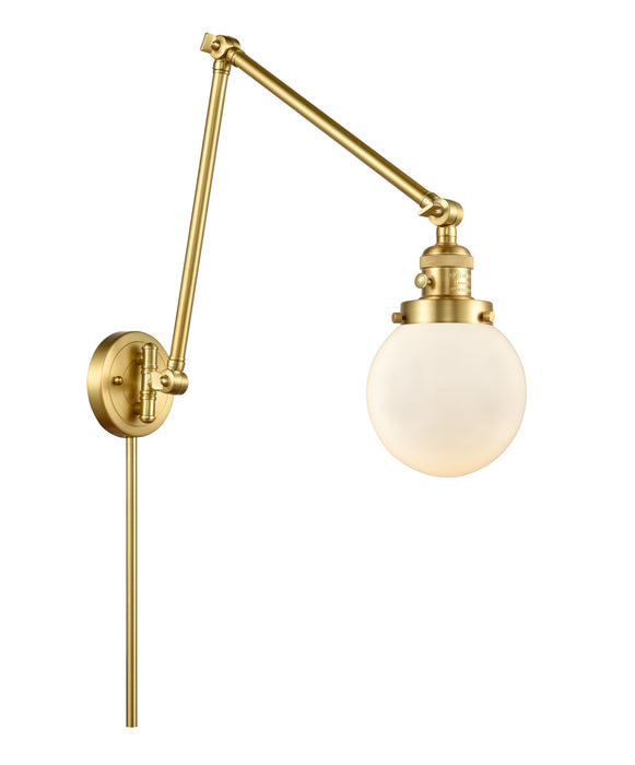 Innovations - 238-SG-G201-6 - One Light Swing Arm Lamp - Franklin Restoration - Satin Gold