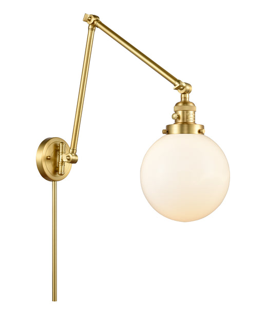Innovations - 238-SG-G201-8 - One Light Swing Arm Lamp - Franklin Restoration - Satin Gold