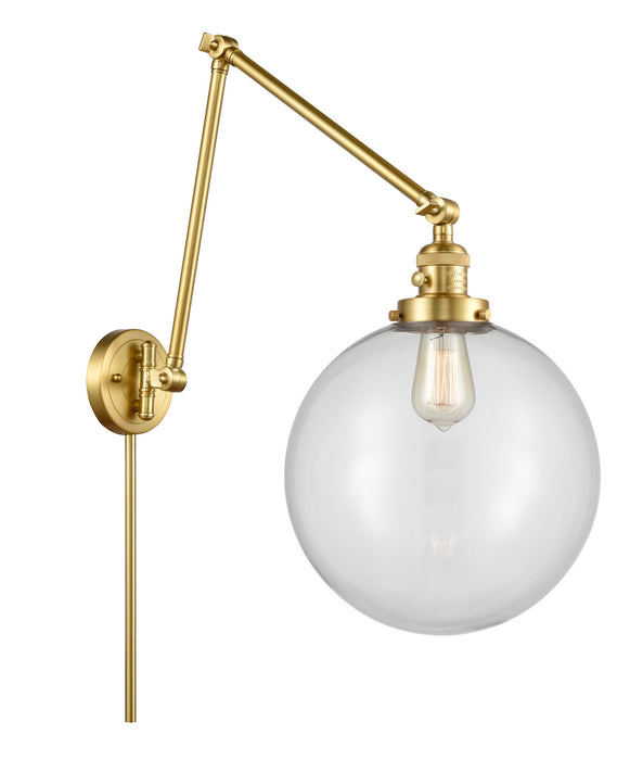 Innovations - 238-SG-G202-12 - One Light Swing Arm Lamp - Franklin Restoration - Satin Gold
