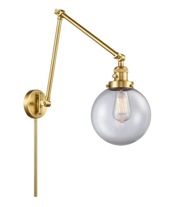 Innovations - 238-SG-G202-8 - One Light Swing Arm Lamp - Franklin Restoration - Satin Gold