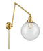 Innovations - 238-SG-G204-10 - One Light Swing Arm Lamp - Franklin Restoration - Satin Gold