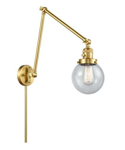Franklin Restoration One Light Swing Arm Lamp Satin Gold