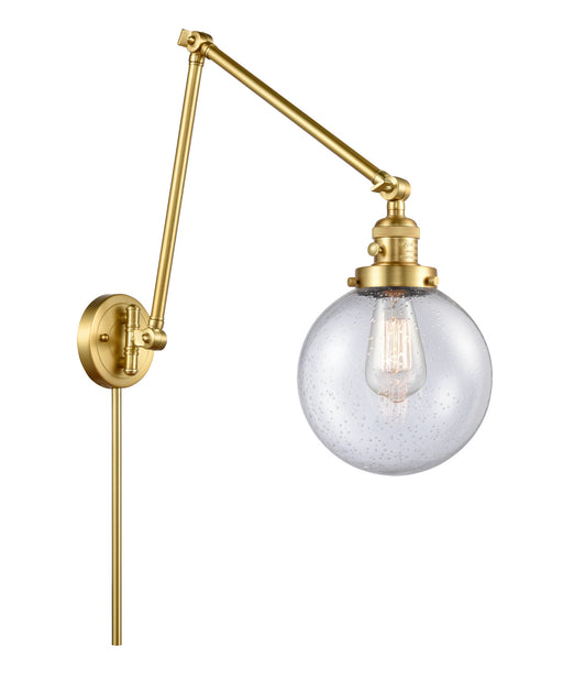 Innovations - 238-SG-G204-8 - One Light Swing Arm Lamp - Franklin Restoration - Satin Gold