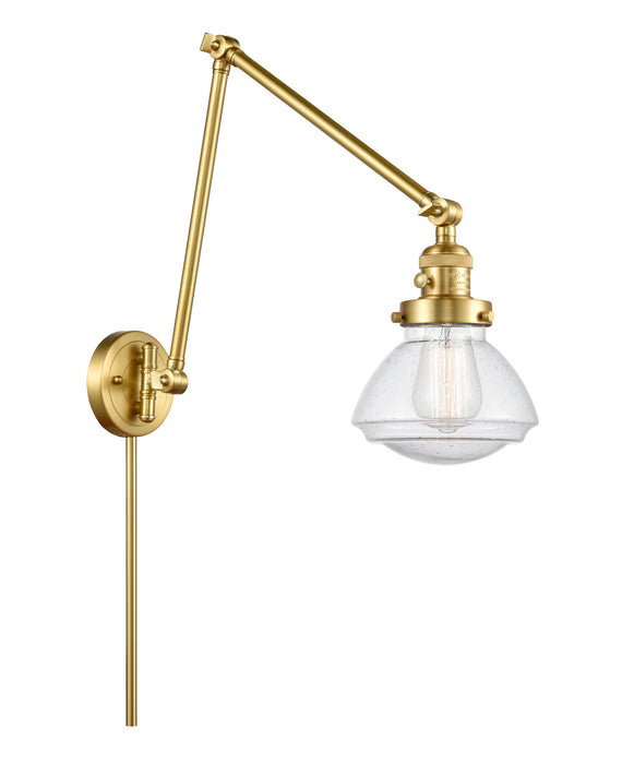 Innovations - 238-SG-G324 - One Light Swing Arm Lamp - Franklin Restoration - Satin Gold