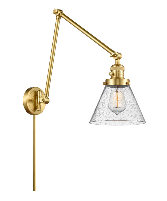 Innovations - 238-SG-G44 - One Light Swing Arm Lamp - Franklin Restoration - Satin Gold