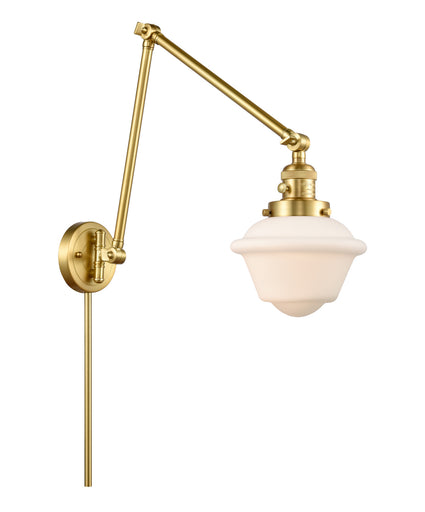 Franklin Restoration One Light Swing Arm Lamp Satin Gold