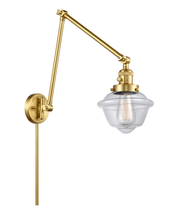 Innovations - 238-SG-G532 - One Light Swing Arm Lamp - Franklin Restoration - Satin Gold