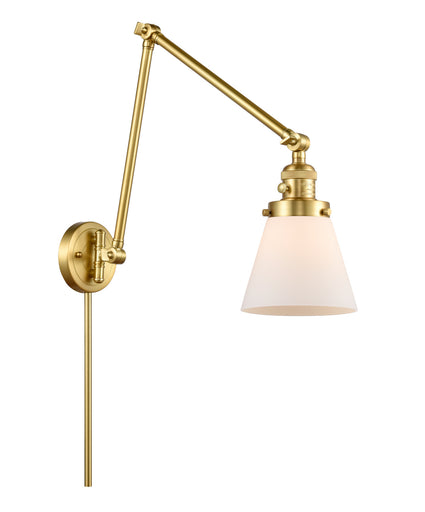 Franklin Restoration One Light Swing Arm Lamp Satin Gold