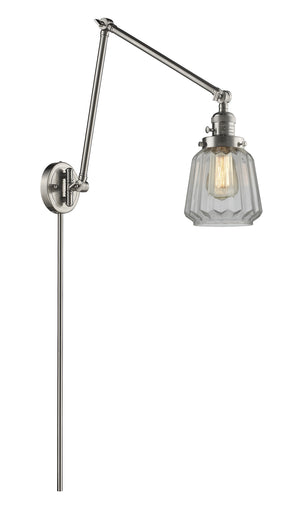 Franklin Restoration LED Swing Arm Lamp Brushed Satin Nickel