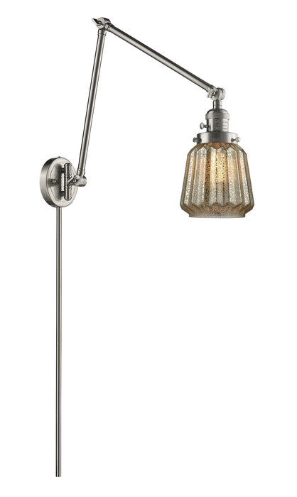 Innovations - 238-SN-G146-LED - LED Swing Arm Lamp - Franklin Restoration - Brushed Satin Nickel