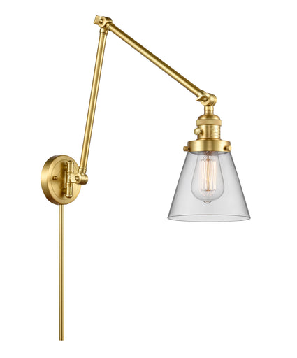 Franklin Restoration One Light Swing Arm Lamp Satin Gold