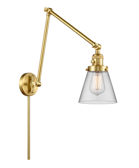Innovations - 238-SG-G62 - One Light Swing Arm Lamp - Franklin Restoration - Satin Gold