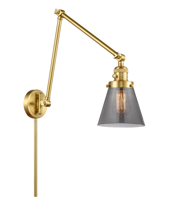 Innovations - 238-SG-G63 - One Light Swing Arm Lamp - Franklin Restoration - Satin Gold