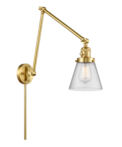 Innovations - 238-SG-G64 - One Light Swing Arm Lamp - Franklin Restoration - Satin Gold