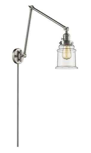 Franklin Restoration LED Swing Arm Lamp Brushed Satin Nickel