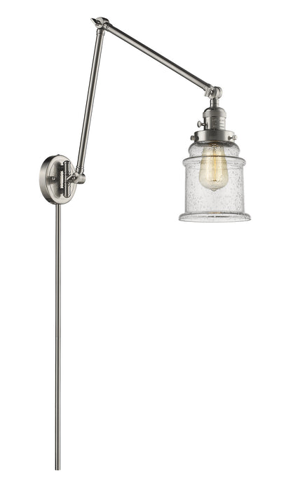 Innovations - 238-SN-G184 - One Light Swing Arm Lamp - Franklin Restoration - Brushed Satin Nickel