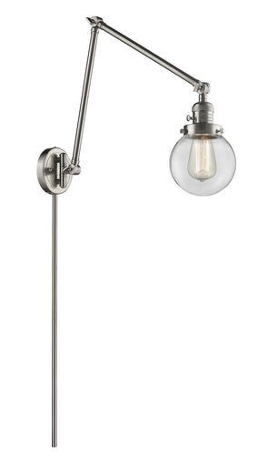 Franklin Restoration LED Swing Arm Lamp Brushed Satin Nickel