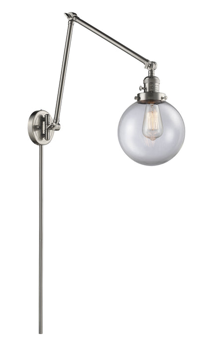 Innovations - 238-SN-G202-8-LED - LED Swing Arm Lamp - Franklin Restoration - Brushed Satin Nickel