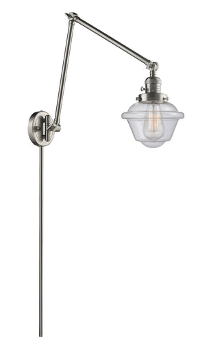 Franklin Restoration LED Swing Arm Lamp Brushed Satin Nickel
