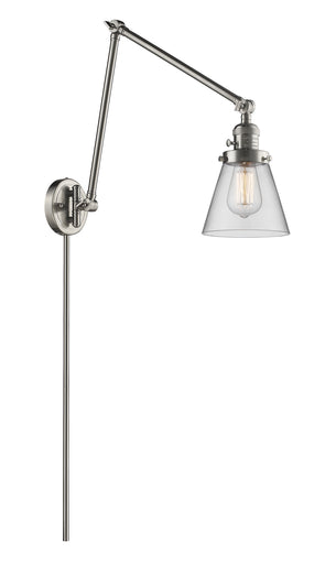 Franklin Restoration One Light Swing Arm Lamp Brushed Satin Nickel